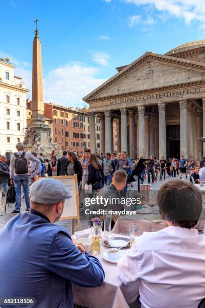 rome, pantheon - cultura italiana stock-fotos und bilder