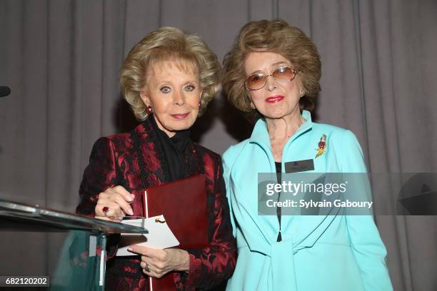 Lily Safra and Nina Weiner attend Mrs. Lily Safra Honored at ISEF Foundation's 40th Anniversary at Intercontinental New York Barclay on May 11, 2017...