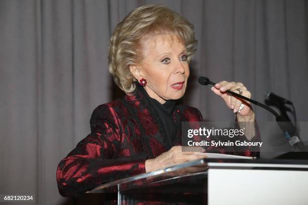 Lily Safra attends Mrs. Lily Safra Honored at ISEF Foundation's 40th Anniversary at Intercontinental New York Barclay on May 11, 2017 in New York...