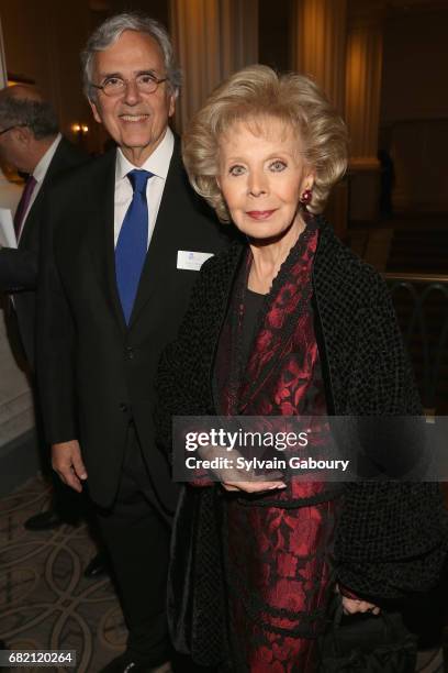 Carlos Benaim and Lily Safra attend Mrs. Lily Safra Honored at ISEF Foundation's 40th Anniversary at Intercontinental New York Barclay on May 11,...