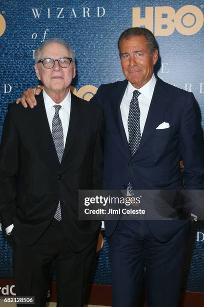 Barry Levinson and Richard Plepler attend "The Wizard Of Lies" New York Premiere at The Museum of Modern Art on May 11, 2017 in New York City.