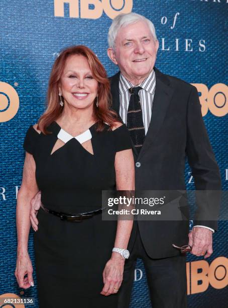 Marlo Thomas and Phil Donahue attend 'The Wizard of Lies' New York Premiere at The Museum of Modern Art on May 11, 2017 in New York City.