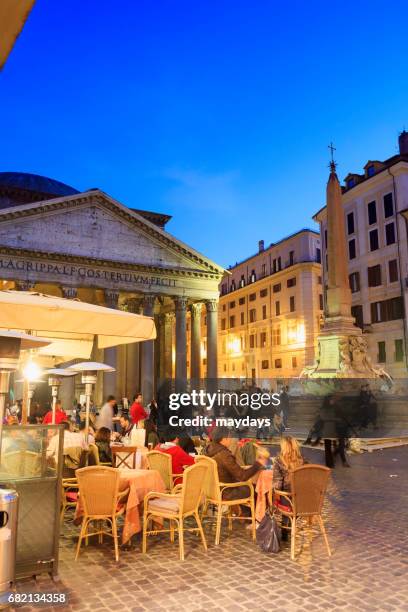 rome, pantheon - cultura italiana stock-fotos und bilder