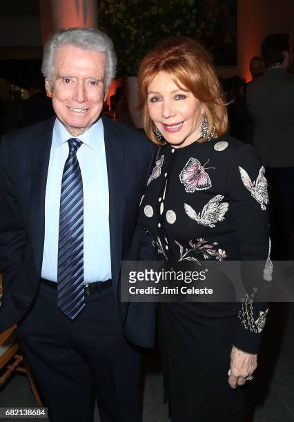 Regis Philbin and Joy Philbin attend the after party for "The Wizard of Lies" New York premiere at The Museum of Modern Art on May 11, 2017 in New...