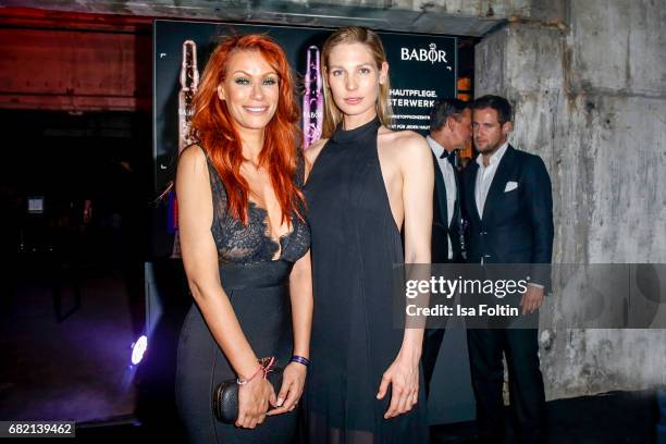 German actress Yasmina Filali and Model Sarah Brandner attend the Duftstars at Kraftwerk Mitte on May 11, 2017 in Berlin, Germany.