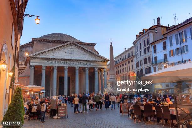 rome, pantheon - europa meridionale stock pictures, royalty-free photos & images