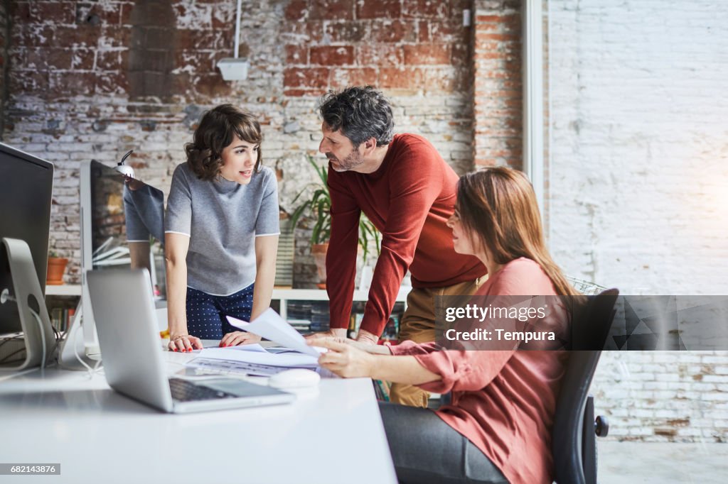 Small business, working at the office.