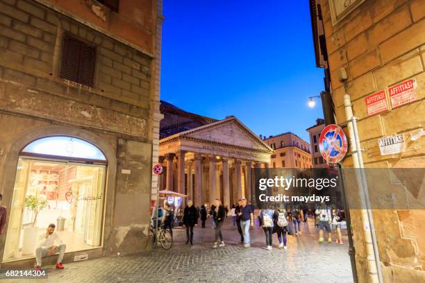 rome, pantheon - cultura italiana stock-fotos und bilder