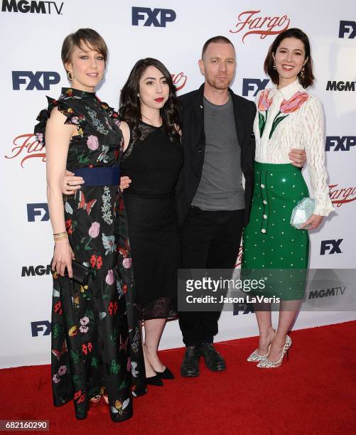 Carrie Coon, Olivia Sandoval, Ewan McGregor and Mary Elizabeth Winstead attend the "Fargo" For Your Consideration event at Saban Media Center on May...
