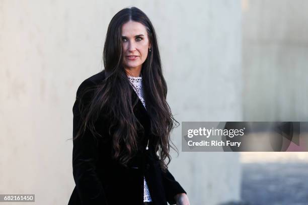 Actor Demi Moore attends the Christian Dior Cruise 2018 Runway Show at the Upper Las Virgenes Canyon Open Space Preserve on May 11, 2017 in Santa...