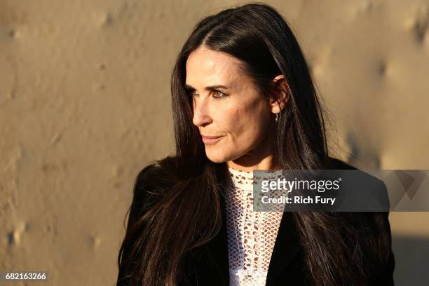 Actor Demi Moore attends the Christian Dior Cruise 2018 Runway Show at the Upper Las Virgenes Canyon Open Space Preserve on May 11, 2017 in Santa...