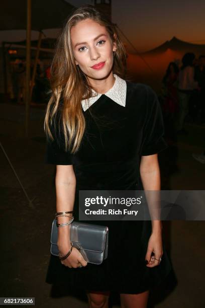 Model Dylan Penn attends the Christian Dior Cruise 2018 Runway Show at the Upper Las Virgenes Canyon Open Space Preserve on May 11, 2017 in Santa...