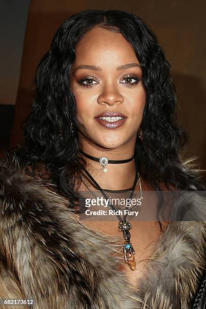 Singer Rihanna attends the Christian Dior Cruise 2018 Runway Show at the Upper Las Virgenes Canyon Open Space Preserve on May 11, 2017 in Santa...