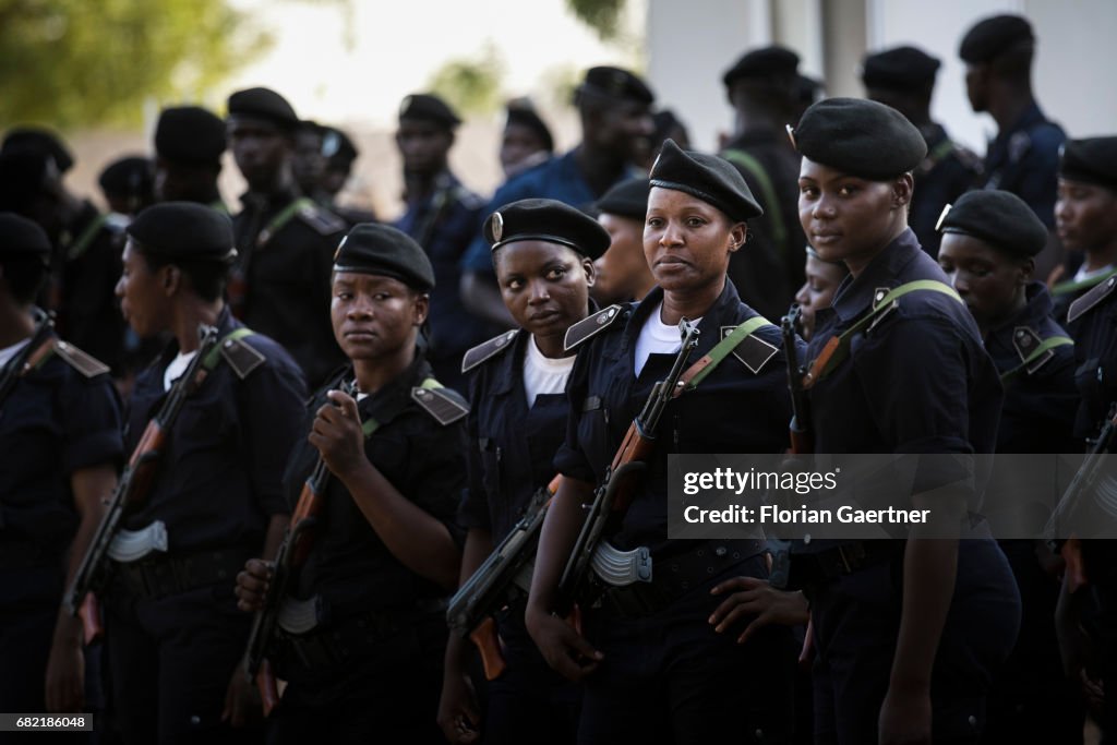 Policewomen at a police school in Mali