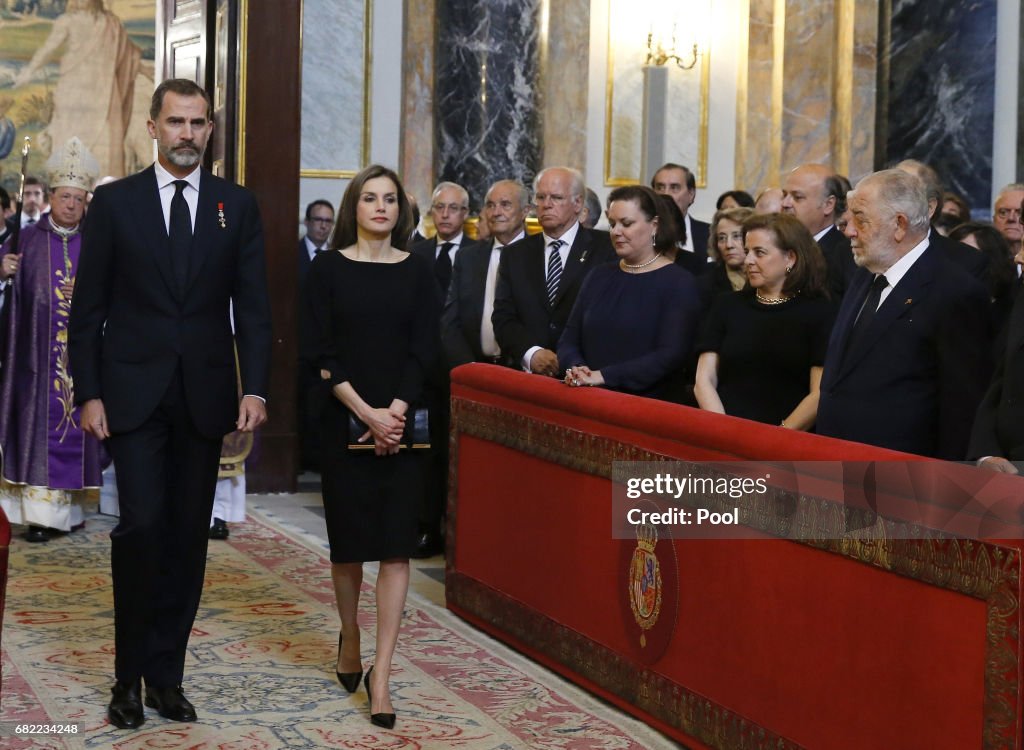 Alicia de Borbon-Parma Funeral in Madrid