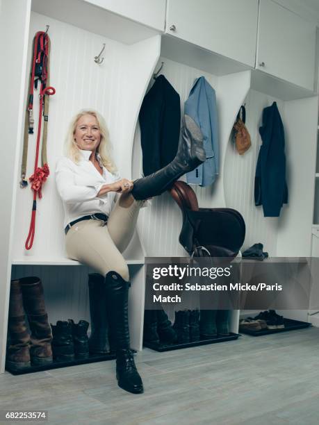 Clea Newman is photographed for Paris Match on April 24, 2017 in Salem, Connecticut.