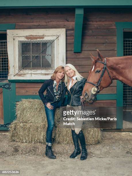 Clea Newman is photographed with Virginie Couperie-Eiffel for Paris Match on April 24, 2017 in Salem, Connecticut.