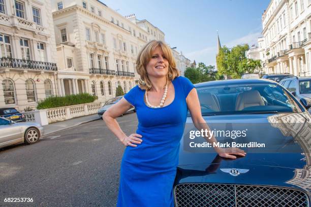 Columnist and editor Rachel Johnson is photographed for the Sunday Times on July 26, 2016 in London, England.