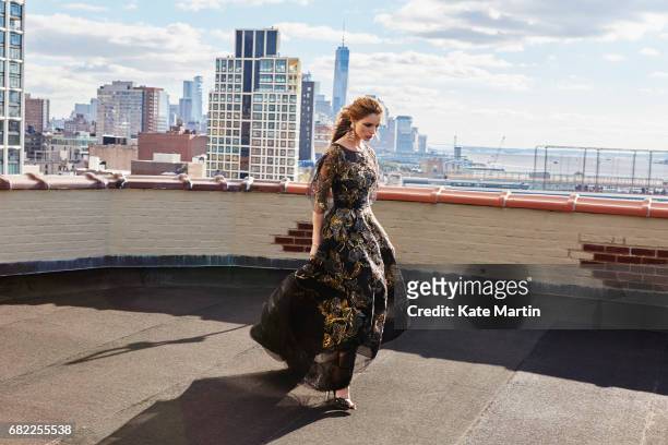 Fashion designer Georgina Chapman is photographed for Hello magazine on October 28, 2016 in New York City.