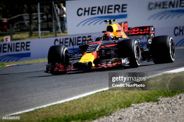 Max Verstappen, of Red Bull, during the first training session of GP of Spain in Montmeló, at Catalunya's Circuit on May 12, 2017