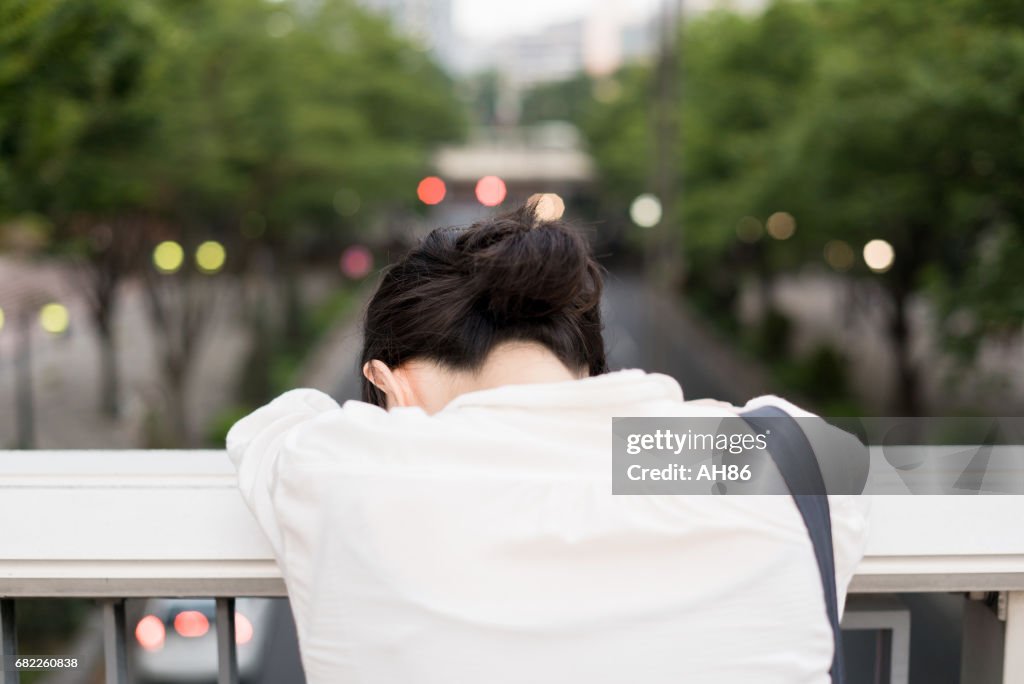 Depressief zakenvrouw