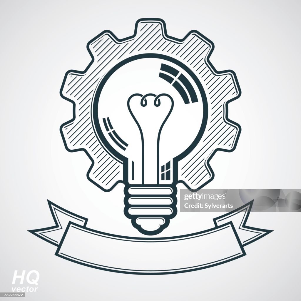 Het Lampje Van De Vector Met Tandwiel Beste Business Idee Award Pictogram Productieinnovatie Symbool Met Bochtige Decoratief Lint Stockillustraties - Getty Images Het Lampje Van De Vector Met Tandwiel Beste Business Idee Award Pictogram Productieinnovatie Symbool Met Bochtige Decoratief Lint Stockillustraties - Getty Images