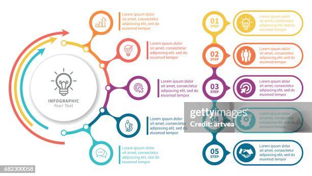 infographic elements - program management stock illustrations