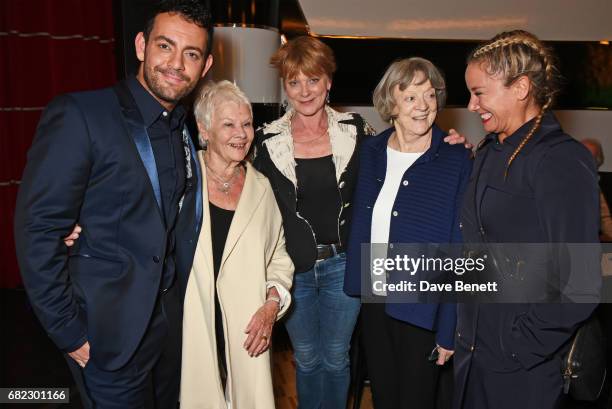 Ben Forster, Dame Judi Dench, Samantha Bond, Dame Maggie Smith and Tamzin Outhwaite attend the Acting For Others Presidential Awards at The Crazy...