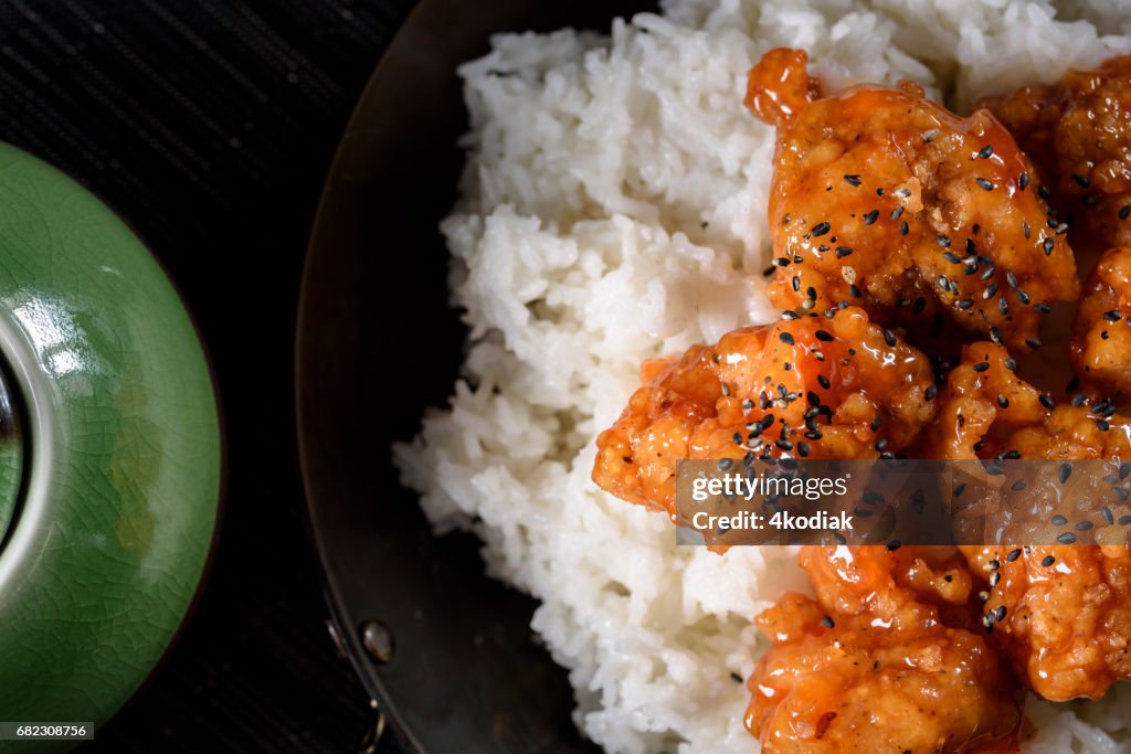 Sweet and Sour Pork over Rice