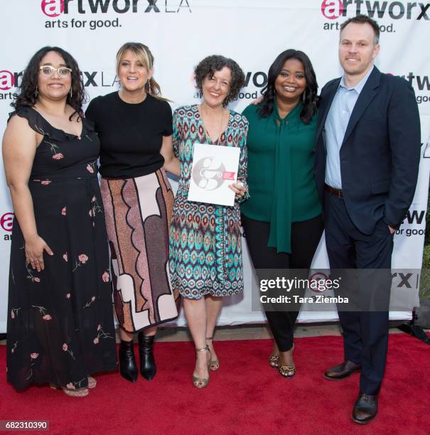 ArtworxLA alumna Blanca Martinez, Filmmaker/Entrepreneur Paige Goldberg Tolmach, Executive Director Cynthia Campoy Brophy, Actress Octavia Spencer...