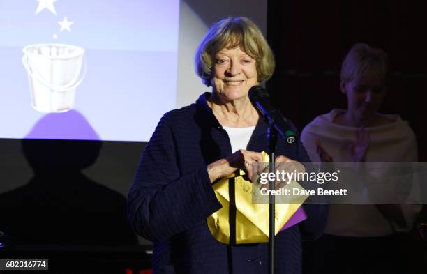 Dame Maggie Smith presents an award at the Acting For Others Presidential Awards at The Crazy Coqs on May 12, 2017 in London, England.