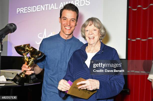 Hippensteel and Dame Maggie Smith attend the Acting For Others Presidential Awards at The Crazy Coqs on May 12, 2017 in London, England.