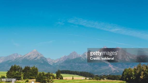 distance view on high tatras mountain range - greenfield massachusetts stock pictures, royalty-free photos & images
