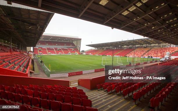 General view of the ground before the Ladbrokes Scottish Premiership match at the Pittodrie Stadium, Aberdeen.