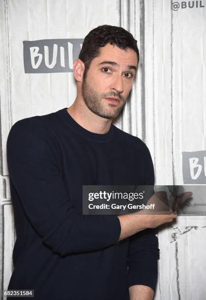 Actor Tom Ellis visits Build Series to discuss his role in the television show "Lucifer" at Build Studio on May 12, 2017 in New York City.