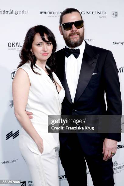 Rea Garvey and his wife Josephine Garvey during the GreenTec Awards at ewerk on May 12, 2017 in Berlin, Germany.