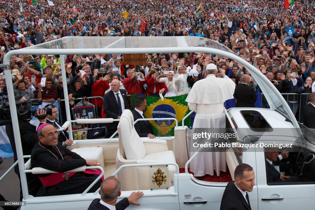 Pope Francis Celebrates A Mass In Fatima