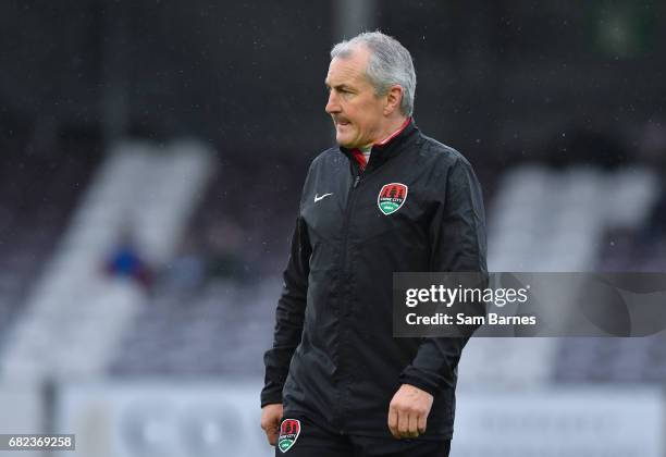Galway , IReland - 12 May 2017; Cork City manager John Caulfield prior to the SSE Airtricity League Premier Division game between Galway United and...