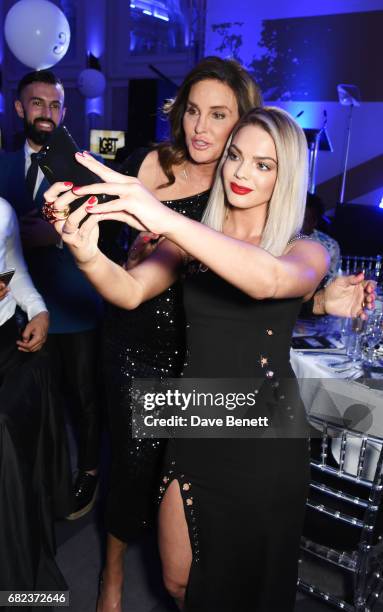 Caitlyn Jenner and Louisa Johnson attend the British LGBT Awards at The Grand Connaught Rooms on May 12, 2017 in London, England.
