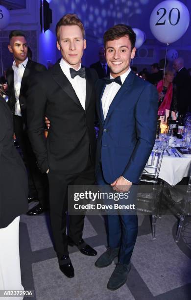 Dustin Lance Black and Tom Daley attend the British LGBT Awards at The Grand Connaught Rooms on May 12, 2017 in London, England.