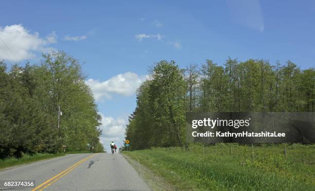 o avenida internacional frontera entre columbia británica, canadá y washington, estados unidos - langley washington fotografías e imágenes de stock