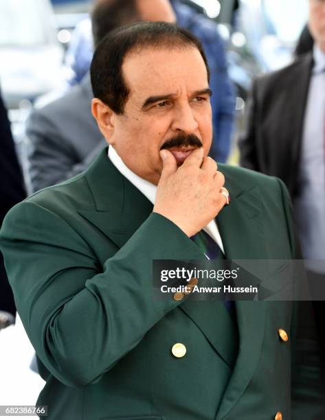 King Hamad bin Isa Al Khalifa of Bahrain attends the Endurance Event at the Windsor Horse Show on May 12, 2017 in Windsor, England.