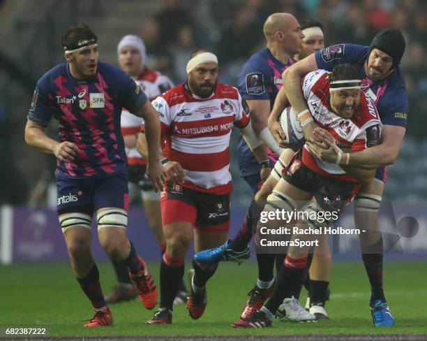 Gloucester Rugby's Jeremy Thrush during the European Rugby Challenge Cup Final match between Gloucester Rugby and Stade Francais Paris at Murrayfield...