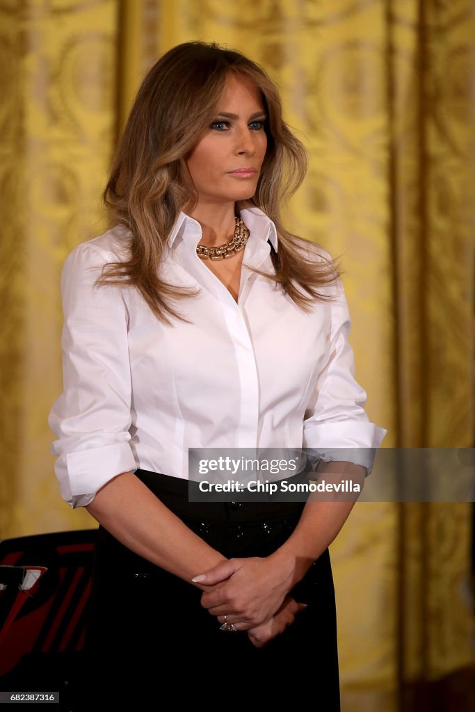 First Lady Melania Trump Hosts A Celebration Of MilitaryMothers Event