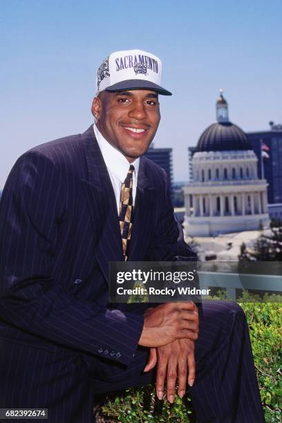 Corliss Williamson of the Sacramento Kings poses for a portrait circa 1996 at Arco Arena in Sacramento, California. NOTE TO USER: User expressly...