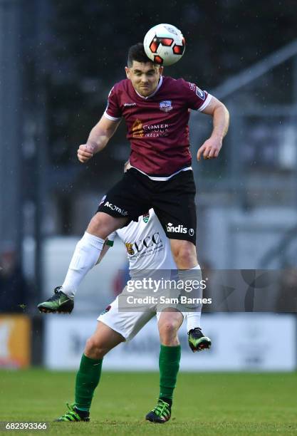 Galway , IReland - 12 May 2017; Ronan Murray of Galway United in action against Conor McCormack of Cork City during the SSE Airtricity League Premier...