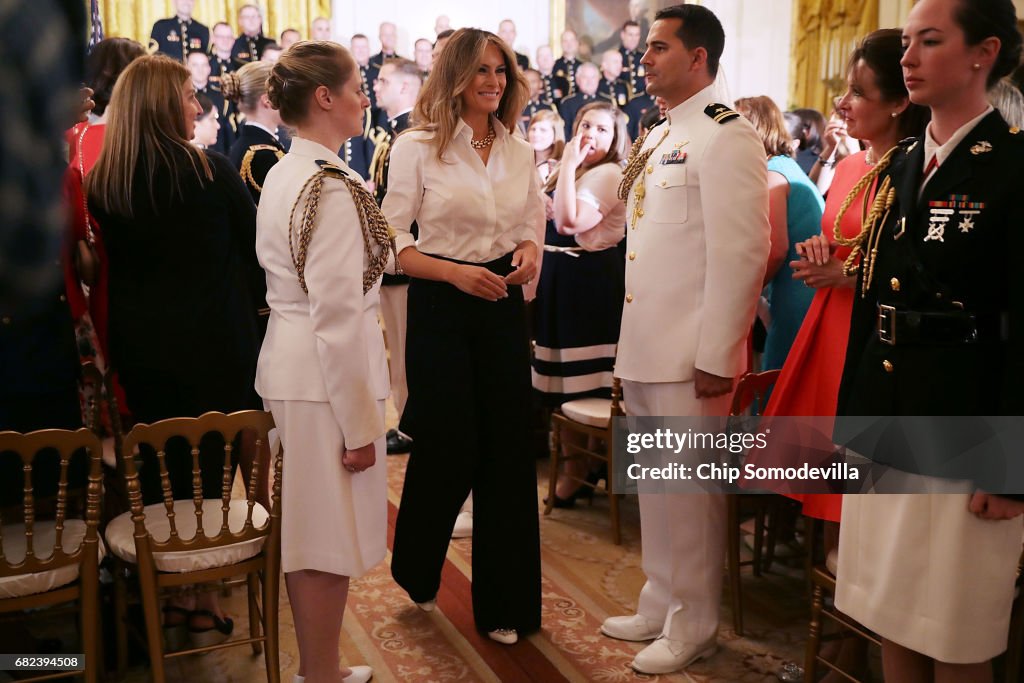 First Lady Melania Trump Hosts A Celebration Of MilitaryMothers Event