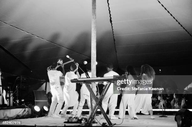 Solange Knowles performs at Christian Dior Cruise 2018 Show and After Party at Gladstone's Malibu on May 11, 2017 in Malibu, California.