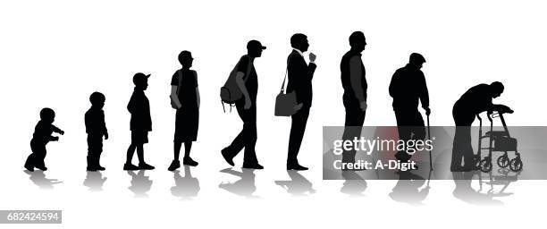 das leben änderungen - activity stock illustrations stock-grafiken, -clipart, -cartoons und -symbole