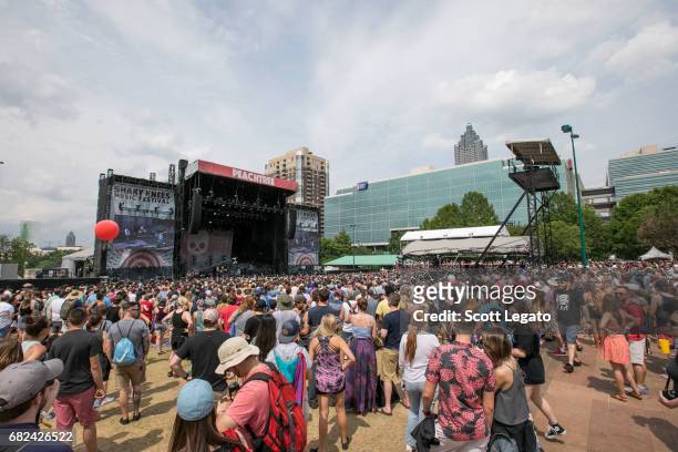 General view at Shaky Knees Festival in Centennial Olympic Park on May 12, 2017 in Atlanta, Georgia.